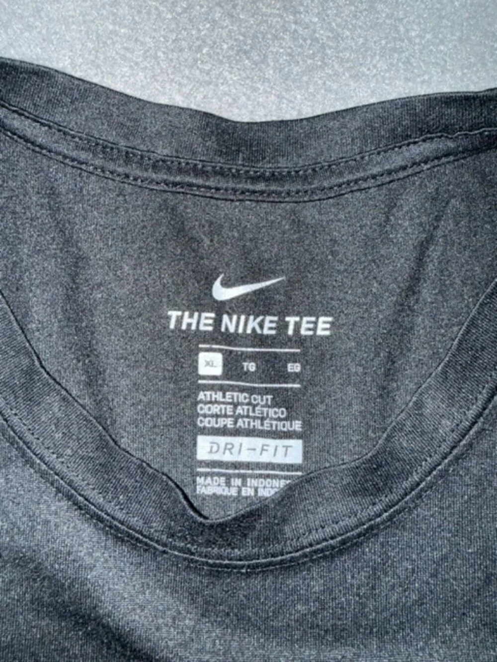 Nike Dri Fit Mens Black Red US Marines Swoosh Graphic Shirt X-Large